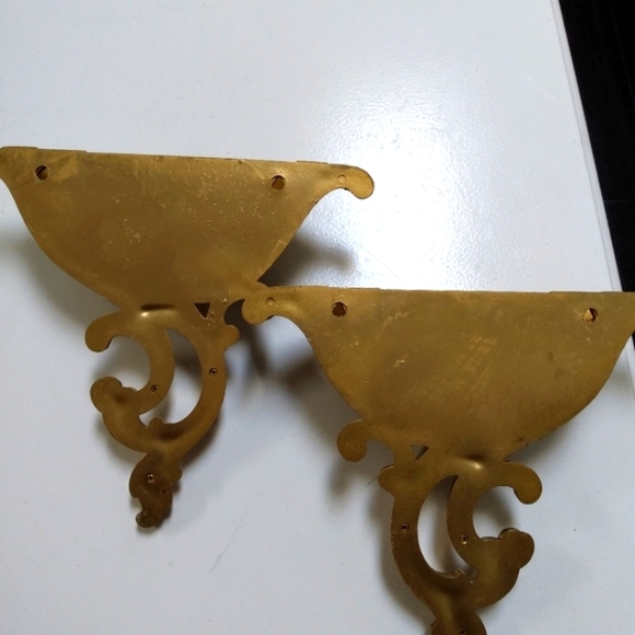 Syroco Vintage gold ornate wall pocket planter - Picture 4 of 8